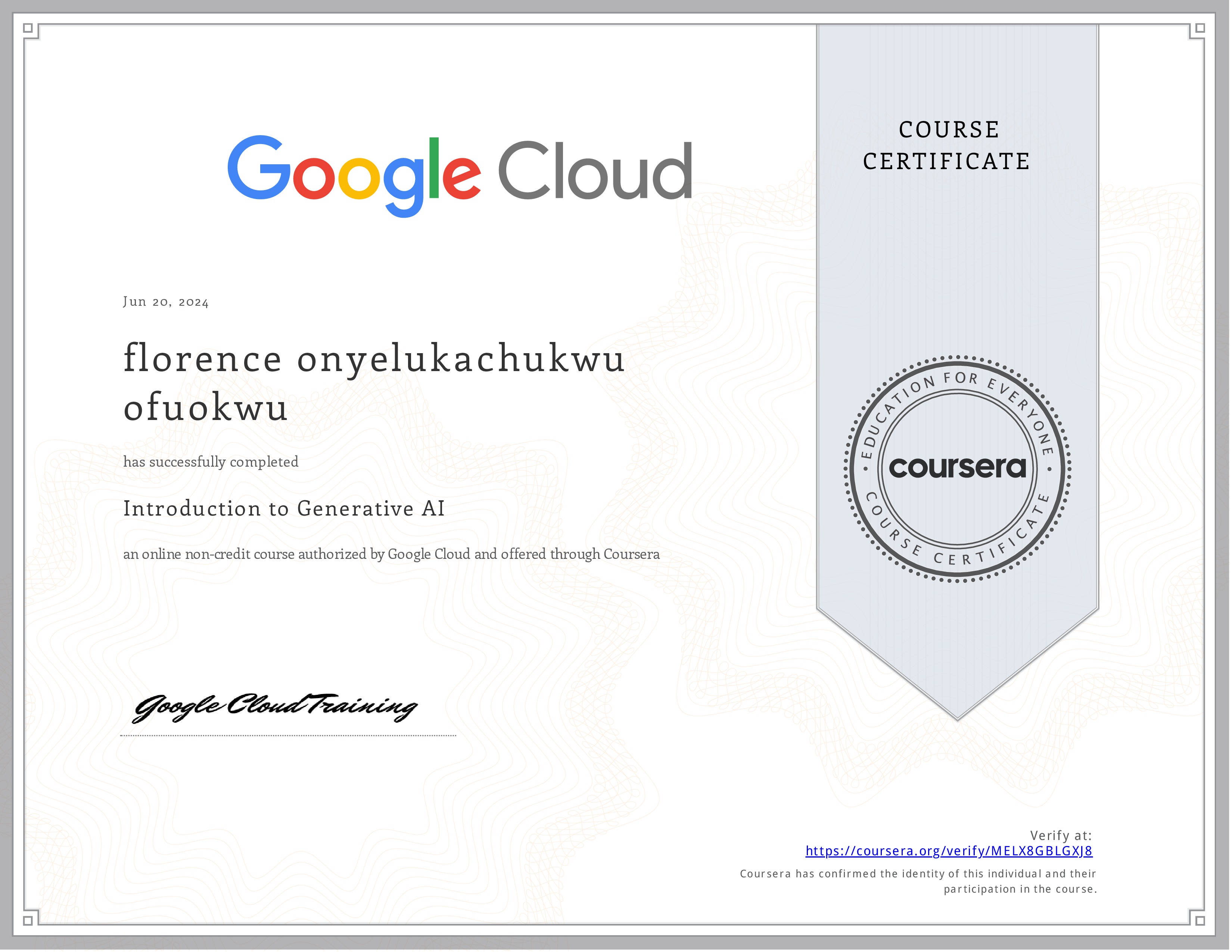 Certificate 3